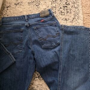 Wrangler Relaxed Boot Jeans Mens 29x30 Blue Cotton Blend